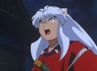 Inuyasha not pleased yell