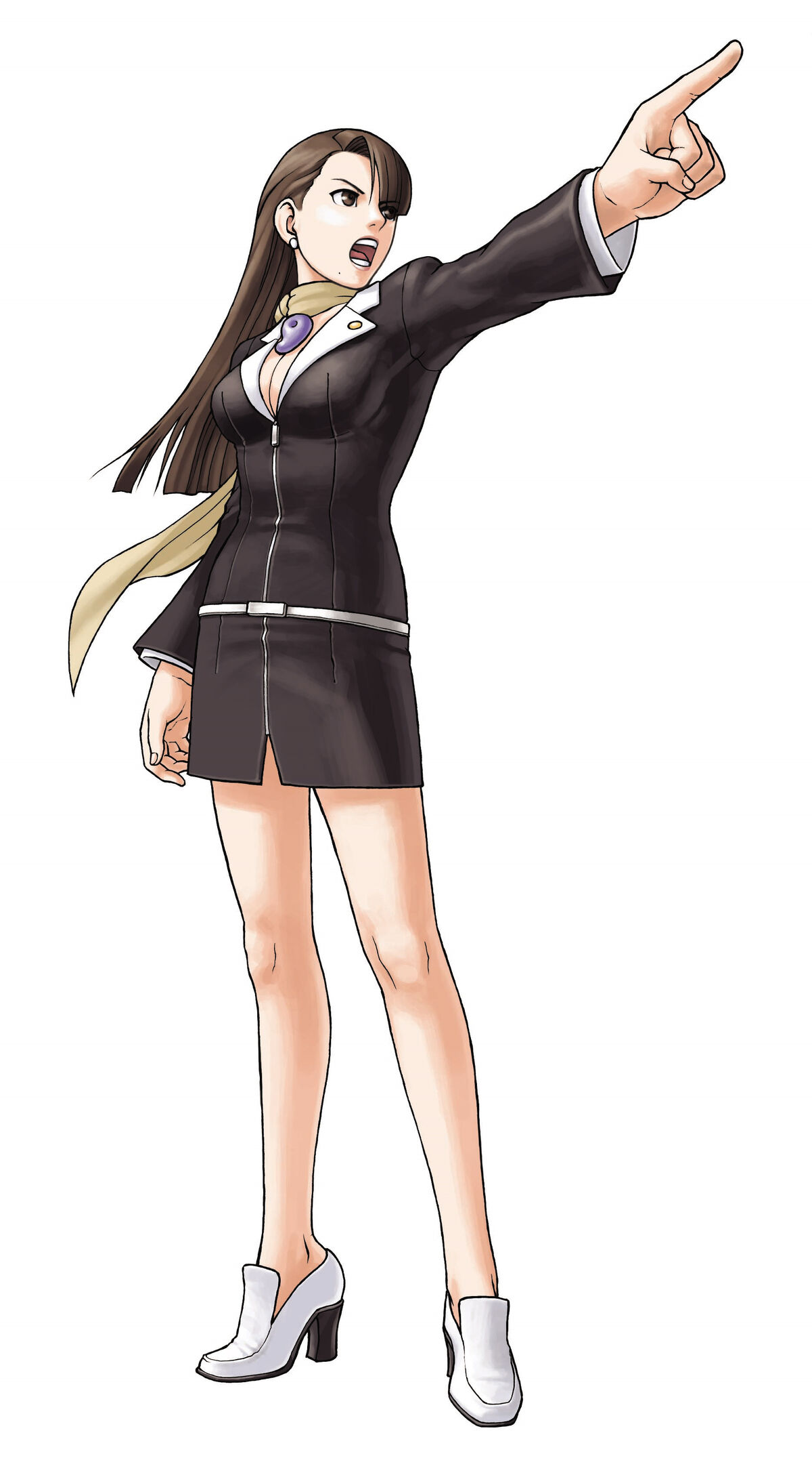 Ace Attorney Wiki - Phoenix Wright Mia Fey, HD Png Download , Transparent  Png Image - PNGitem