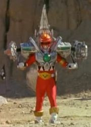 Red Galaxy Ranger Battlizer Armored