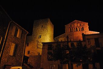 Arles Sur Tech at night - France - panoramio