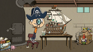 S1E26B Lincoln making a pirate ship