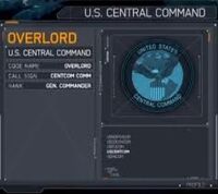 The dossier of Overlord, the U.S. Central Command