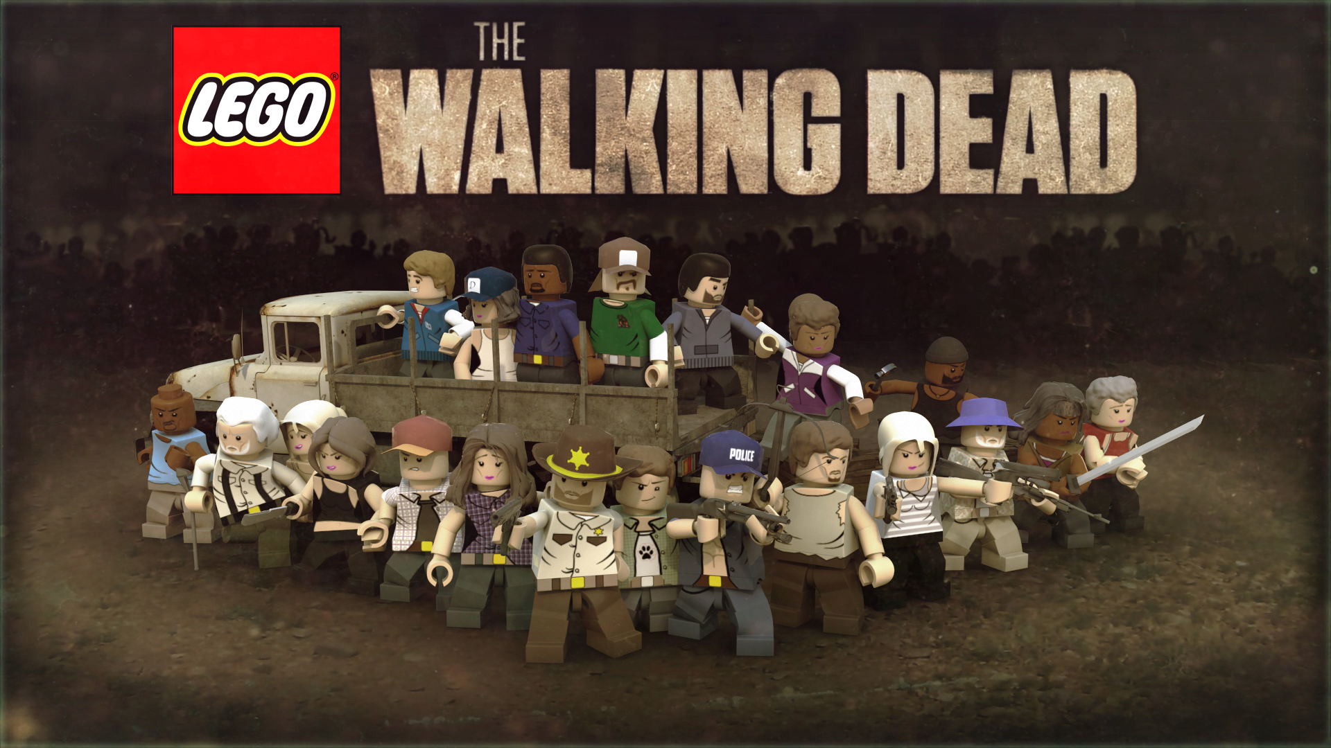 The walking shop dead legos