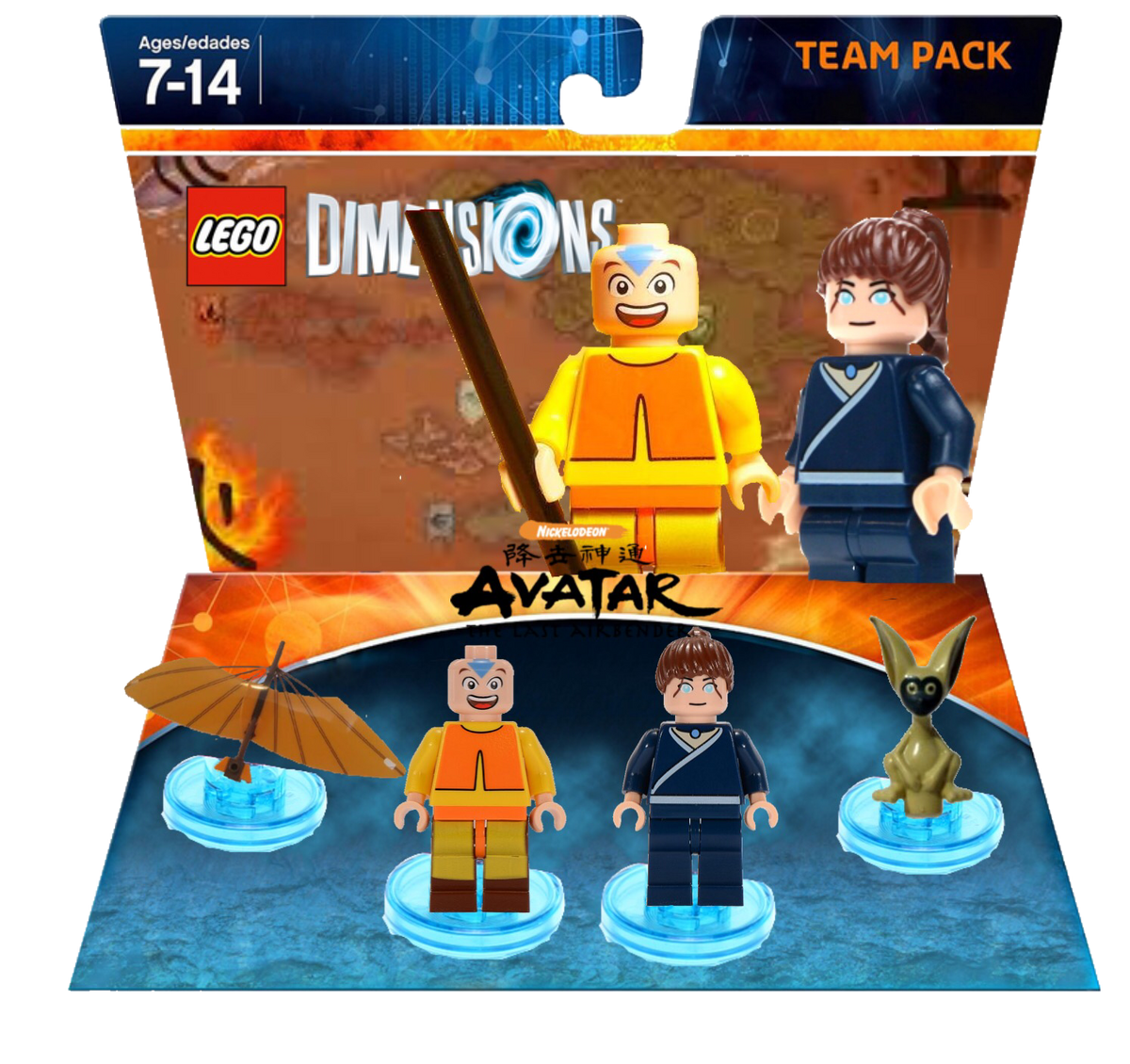 Aang and Katara Team Pack (Rapmilo) | LEGO Customs Community Fandom