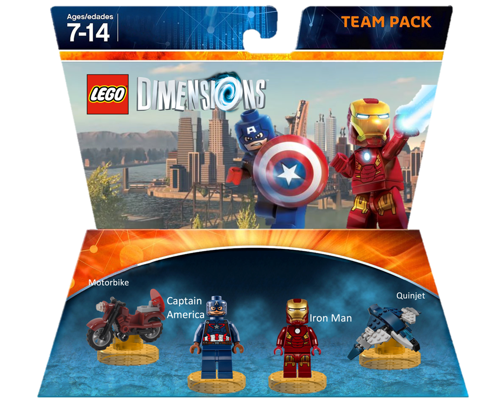 Kent uafhængigt program Iron Man and Captain America Team Pack (MrFlameYT) | LEGO Dimensions  Customs Community | Fandom