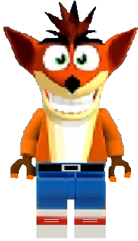 Crash bandicoot lego minifigure cheap