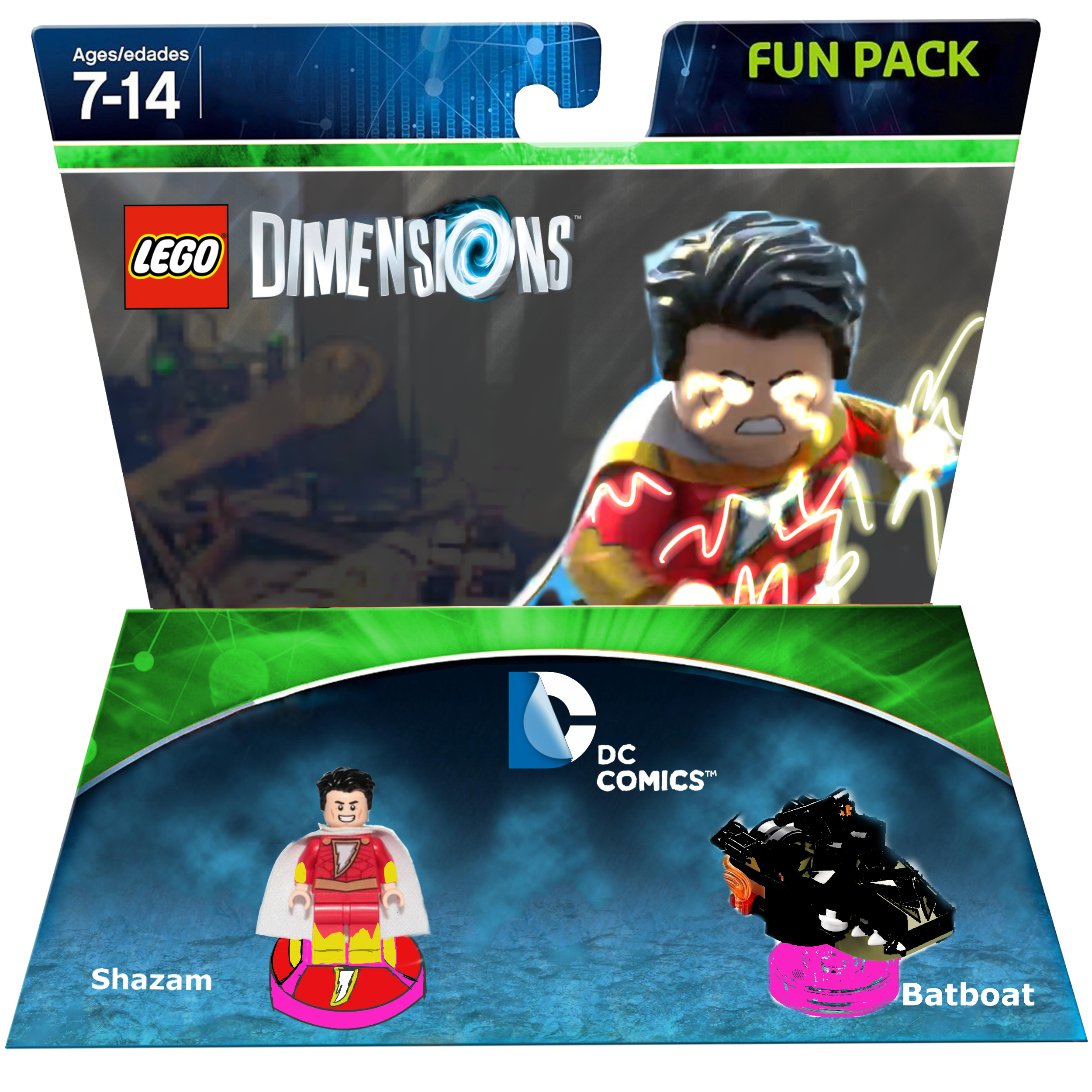 Shazam Fun Pack Dr.FuntimeFredboi LEGO Dimensions Customs