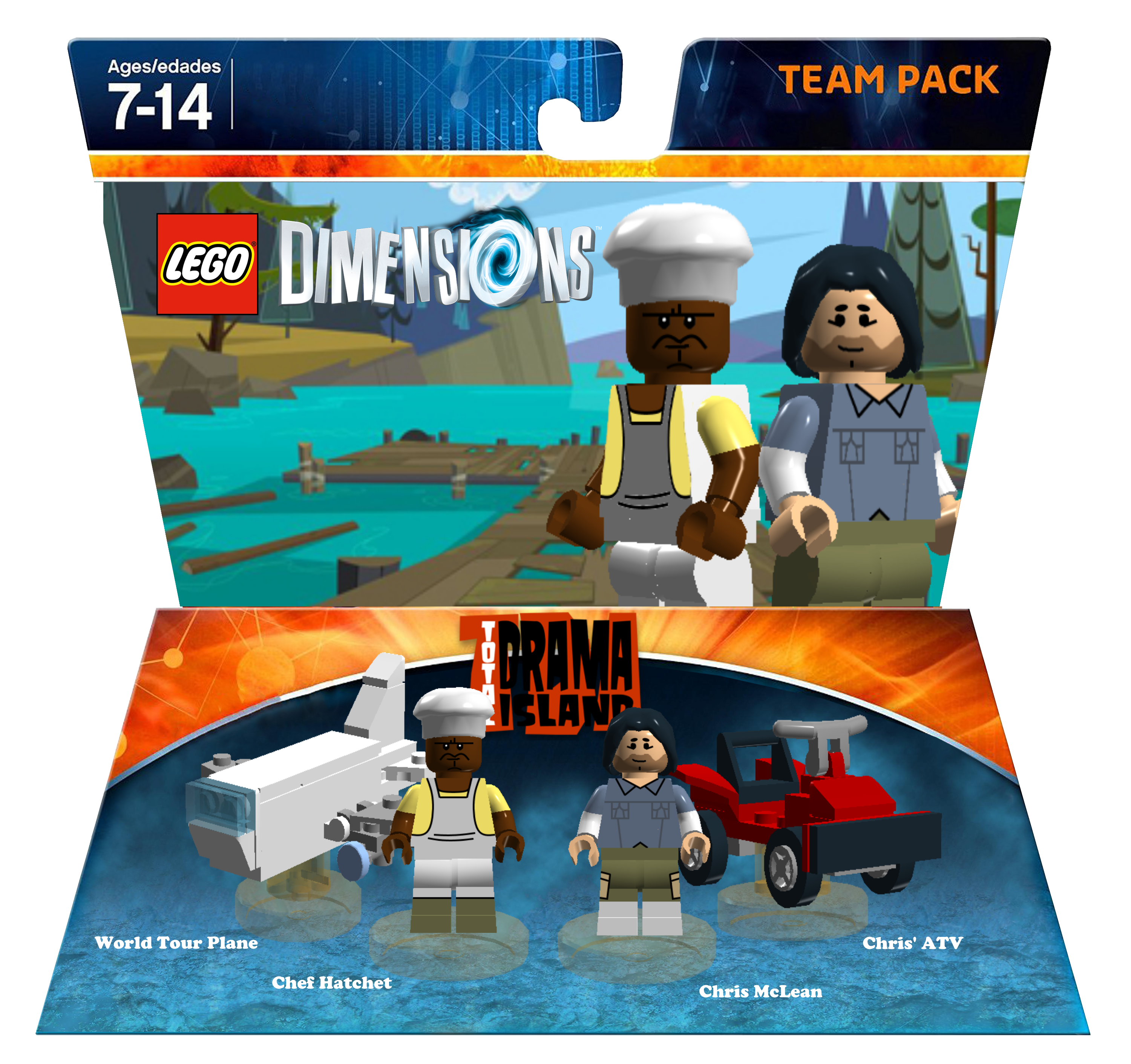 Total Drama Team Pack Xsizter LEGO Dimensions Customs