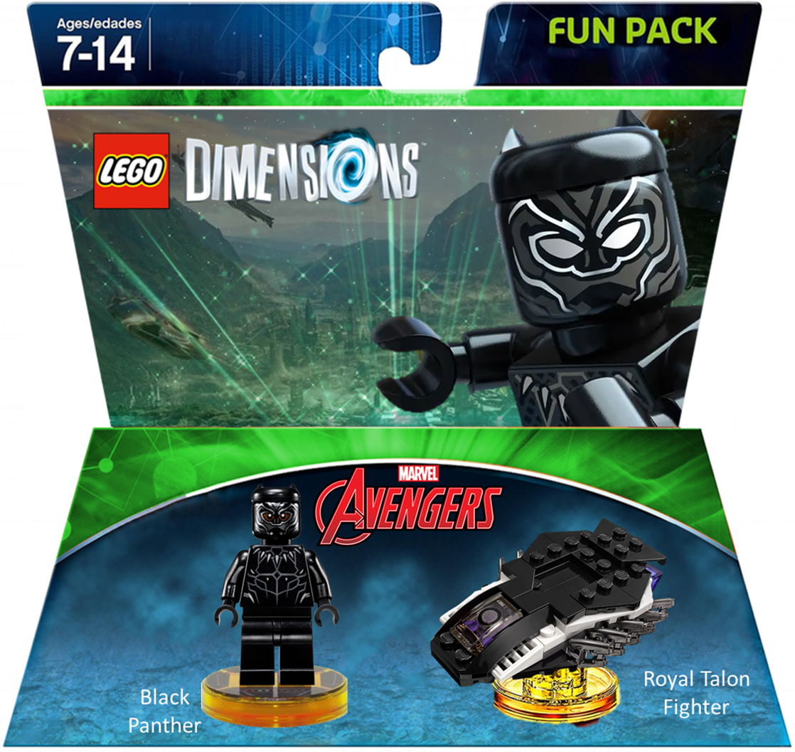 Behov for twinkle Junior Marvel Avengers Black Panther Fun Pack (Jedi501spider) | LEGO Dimensions  Customs Community | Fandom