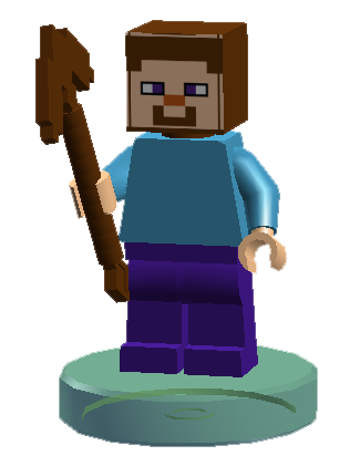  LEGO Minecraft: Steve Minifigure with Pickaxe : Toys & Games