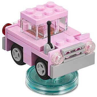 pink lego car