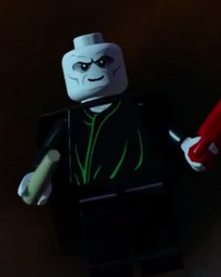 In the LEGO Batman Movie (2017), Eddie Izzard voices Voldemort