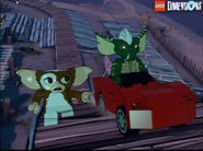 Gizmo and Stripe riding the R.C. Racer in the Scooby-Doo! World.