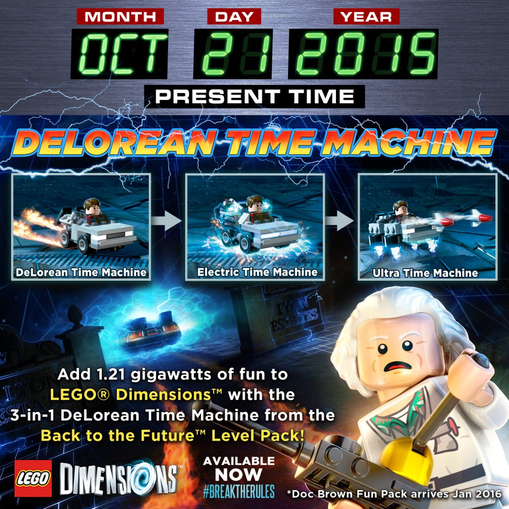 Lego dimensions back online to the future level