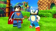 Sonic with Superman
