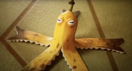 Astrid hat ein Bananenmonster erschaffen