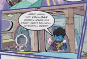 Albert und Logan im Weltraumbus-Cockpit