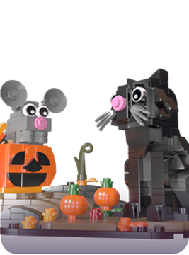Lego cat and mouse hotsell