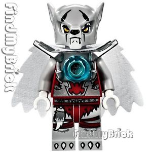 Wakz Minifigure & Armor Sword 70004 NEW CM120 Lego Legends of Chima Wolf Tribe 