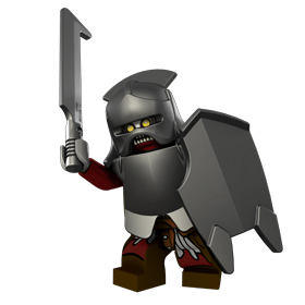 NW LEGO Lord of the Rings LOTR 9476 URUK-HAI WHITE HAND HELMET/SHIELD  Minifigure