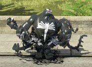Venom transforming into a bigfig
