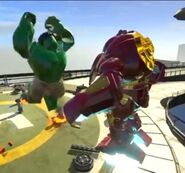 The Hulkbuster armor vs Hulk