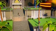 Sora und Arin rennen die Palasttreppe hinunter