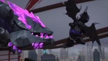 Garmadon kämpft gegen eine Diamant-Bestie.