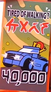 Alternatives Poster mit Autowerbung