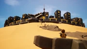 Percival schaut stolz auf die neue Stadt.