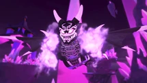 Garmadon überrascht das Ultraböse und Harumi.