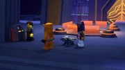 Die Ninja und Percival erreichen des Sendeturm.