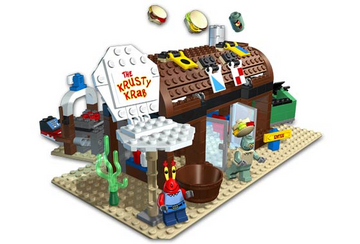The krusty shop krab lego