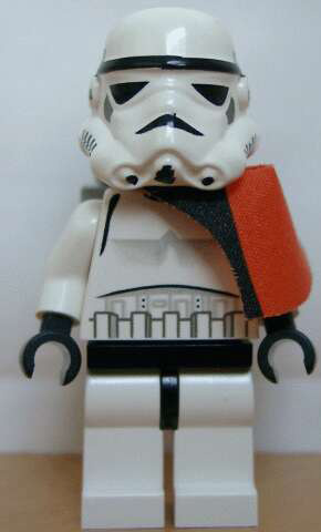 Lego Star Wars Stormtrooper Black Head sw0036b From Set 7659 