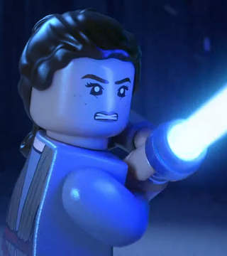 Rey yellow lightsaber lego hot sale