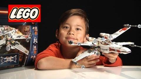 X-WING STARFIGHTER FIGHTER - LEGO Star Wars Set 9493 - Time-lapse Stop Motion Build, Review