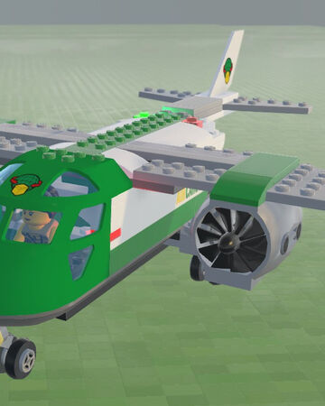 lego green cargo plane