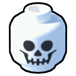 Skeleton lego head cheap