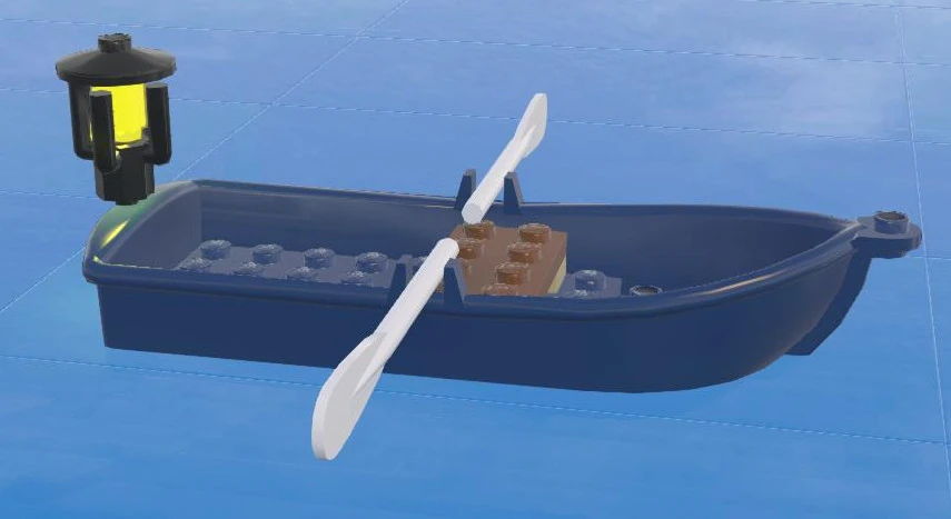 lego blue boat