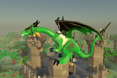 Lego sorcier dragon