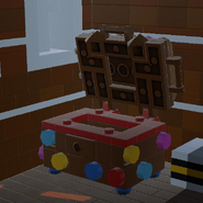 Gingerbread Chest Open