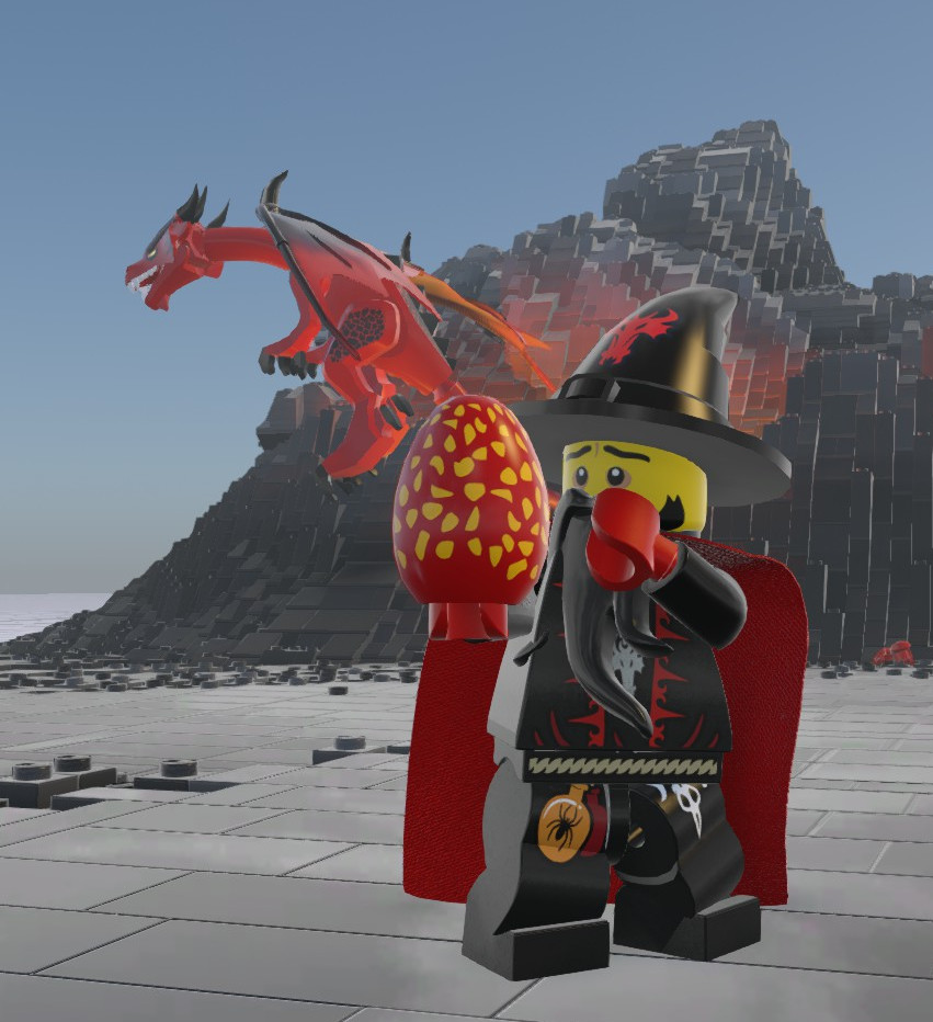 how to get the dragon egg in lego worlds ps4