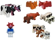 All LEGO cows