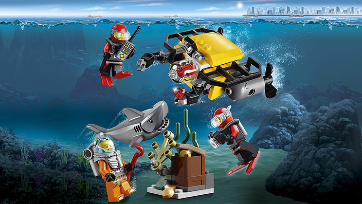 LEGO 60263 City Oceans Le Mini sous-Marin : : Jeux et Jouets