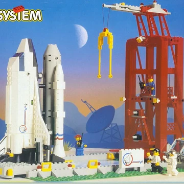 lego space rocket launch