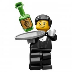 Lego outlet waiter minifigure