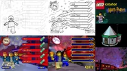 Various incarnations of the menu UI shared by an artist from the project
