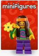 Hippie as the logo on LEGO.com.