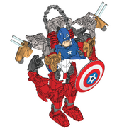 Captain America and Iron Man Combiner Model