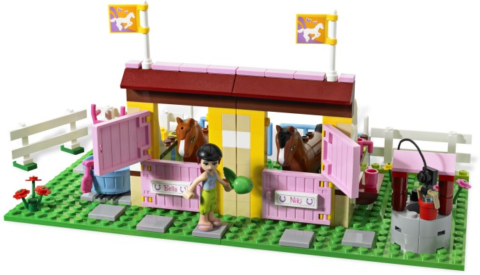2012 LEGO 3186 Friends Emma's Horse Complete Horse Van Trailer -C16